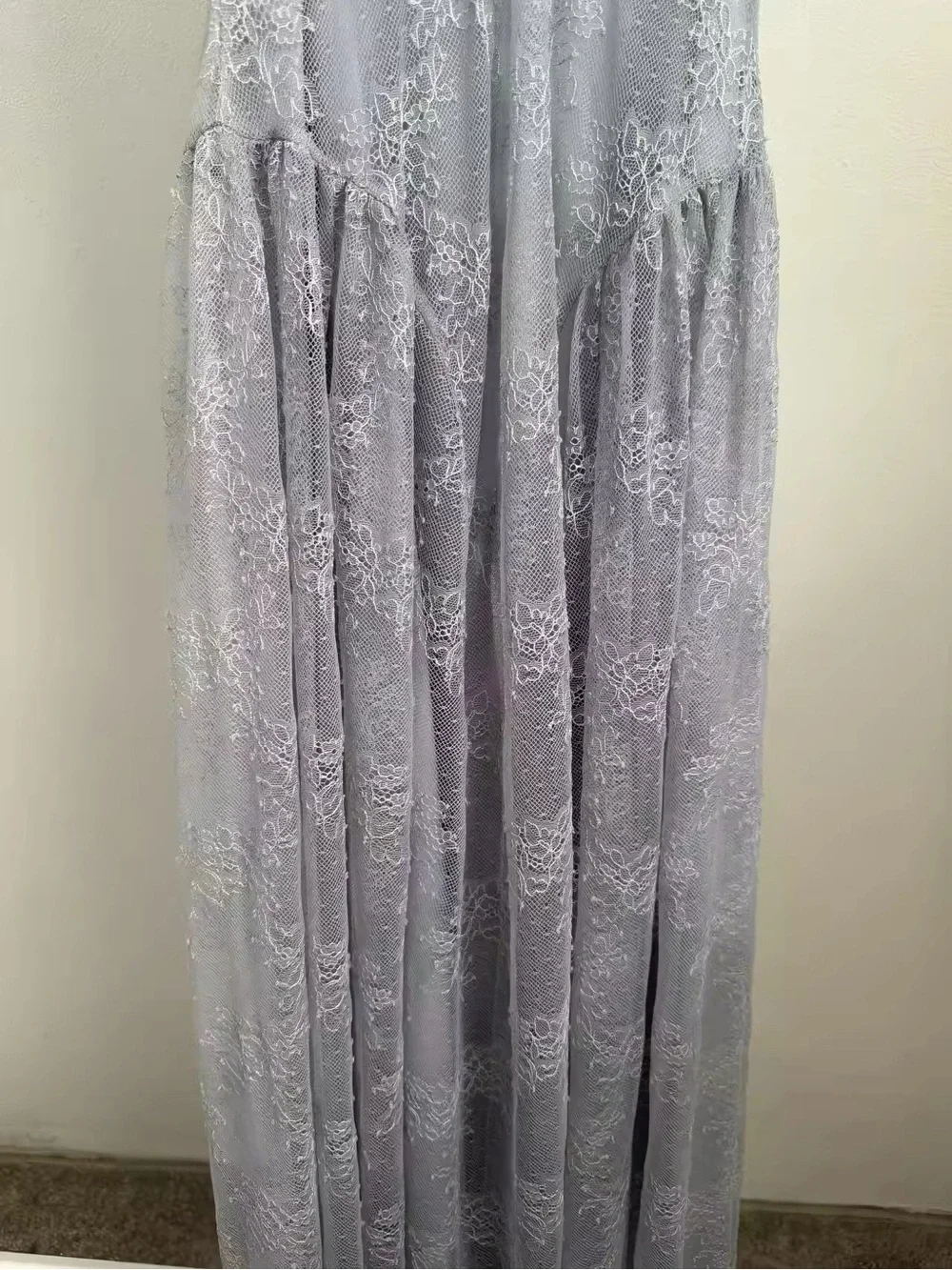 ROTATE BY BIRGER CHRISTENSEN Lace V-Neck Maxi Evening Dress, 32/XXS - Picture 5 of 8